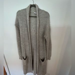 BP long knit gray sweater, size M.